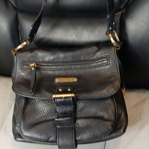 Michael By Michael Kors Black Leather Shoulder Bag
